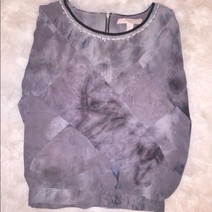 Gray long sleeves top